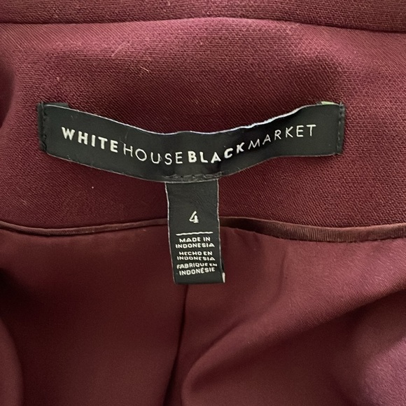 EUC Women’s WHBM Maroon Blazer in Size 4​​ - Picture 5 of 6